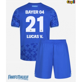 Bayer Leverkusen Lucas Vazquez #21 Echipament de Fotbal Replică 2025-26 Copii Treilea (+ Șorturi)